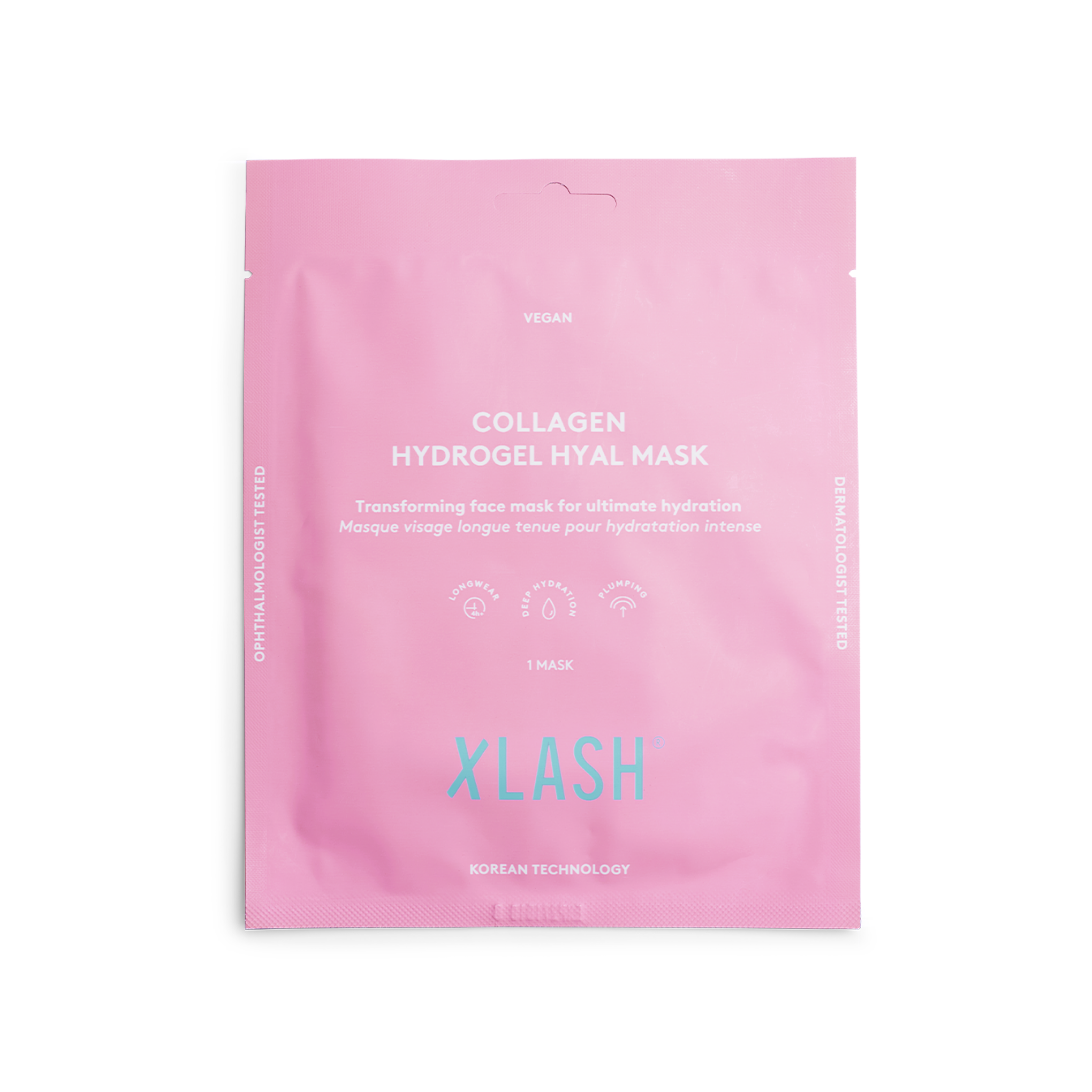 XLASH Kolageno Hidrogelio Hialurono Rūgšties Kaukė - kolageno hidrogelio hialurono rūgšties kaukė, 1 vnt.