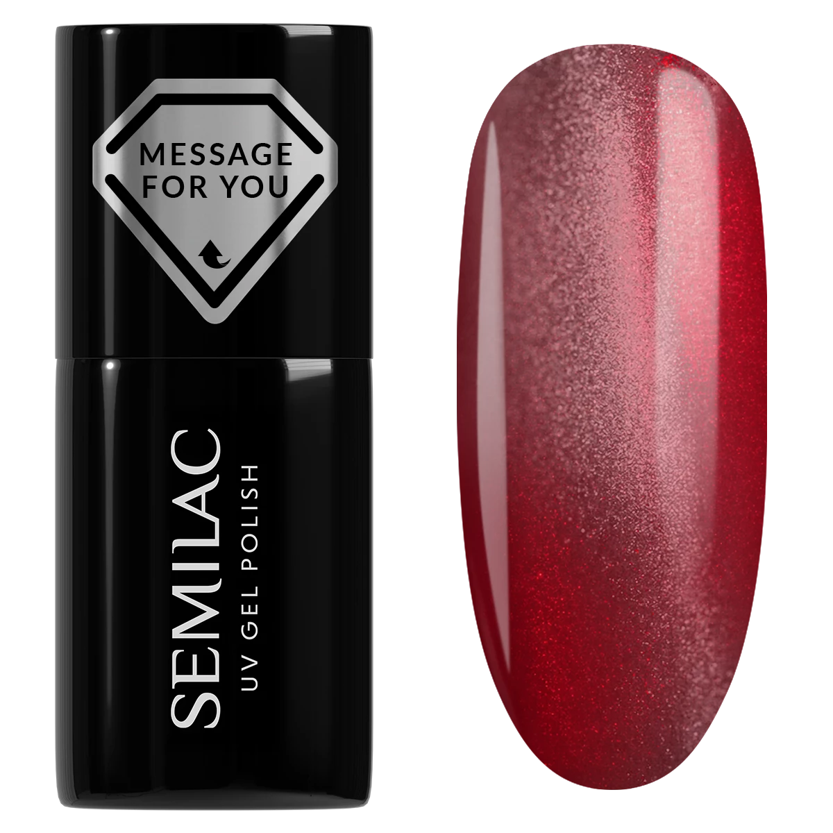 736 „Semilac“ UV gelinis lakas „Crimson Jelly Gloss“, 7 ml