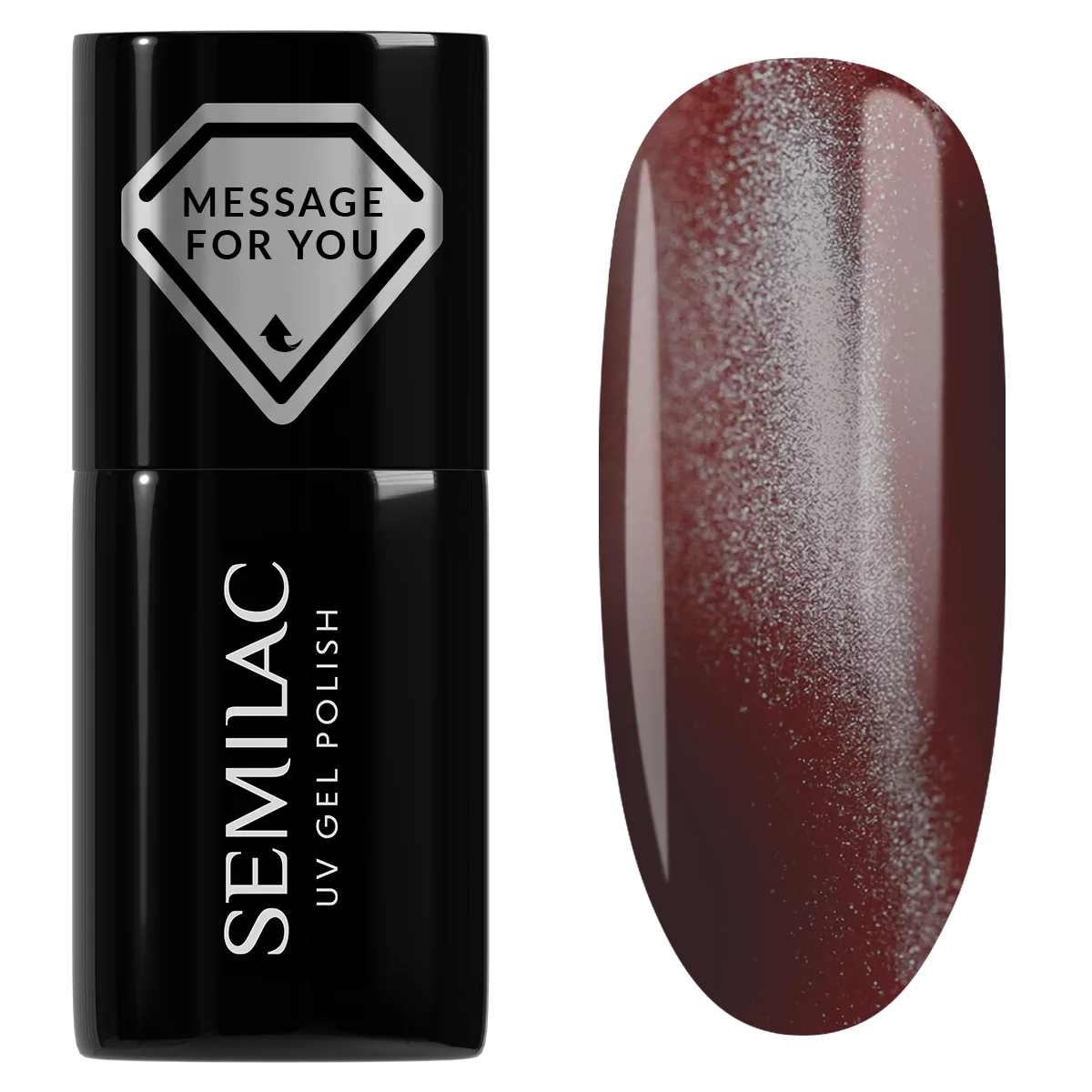 738 „Semilac“ UV gelinis lakas „Cherry Choco Jelly Gloss“, 7 ml
