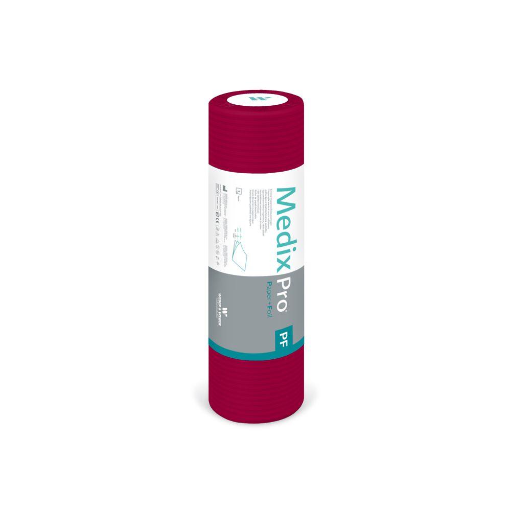 MedixPro PLĖVELĖ + POPIERIUS 38 cm, 3 sluoksnių, bordo spalvos [M38N-50-W]