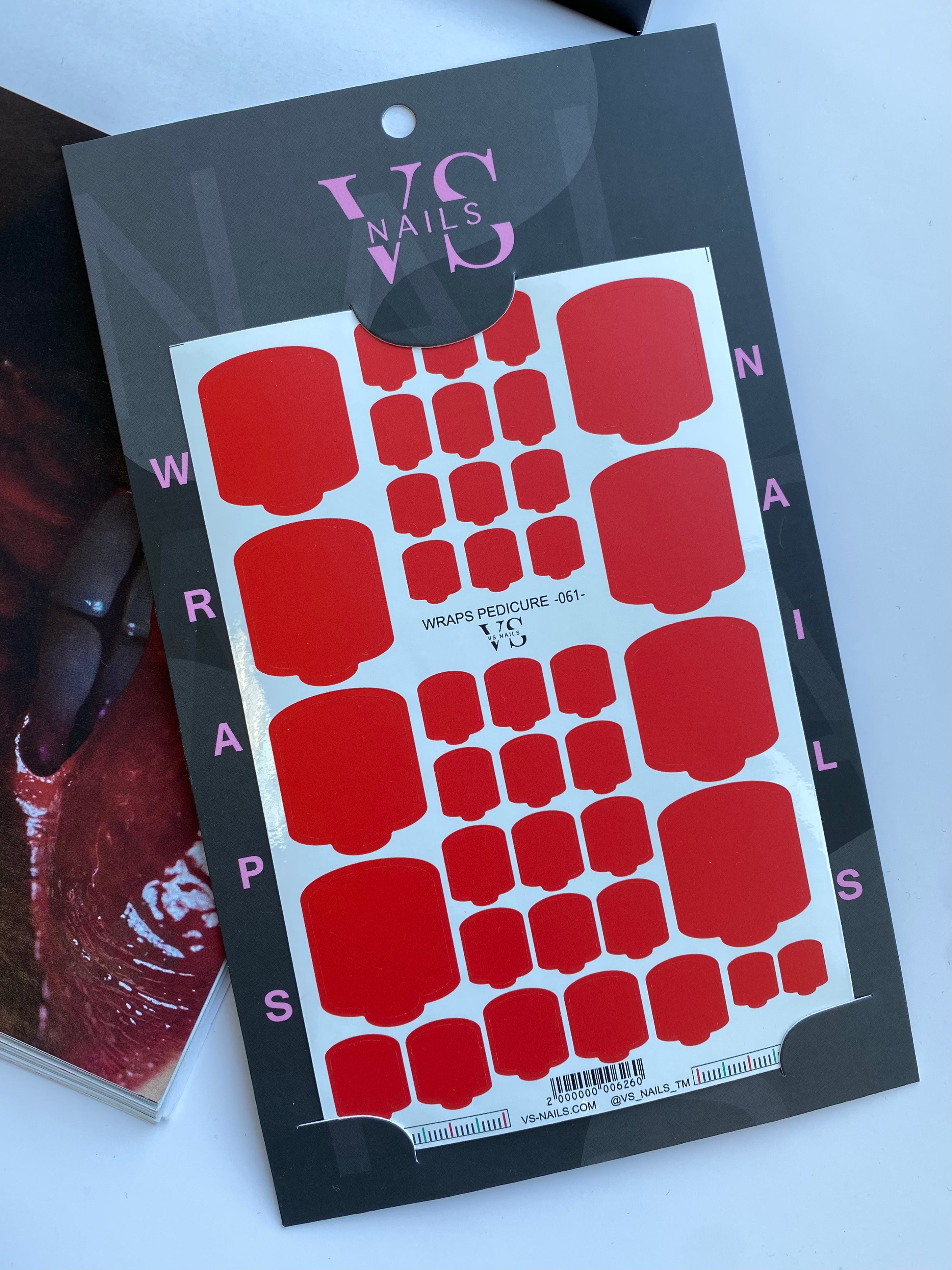 VS NAGŲ Pedikiūro įvyniojimai Nr.61