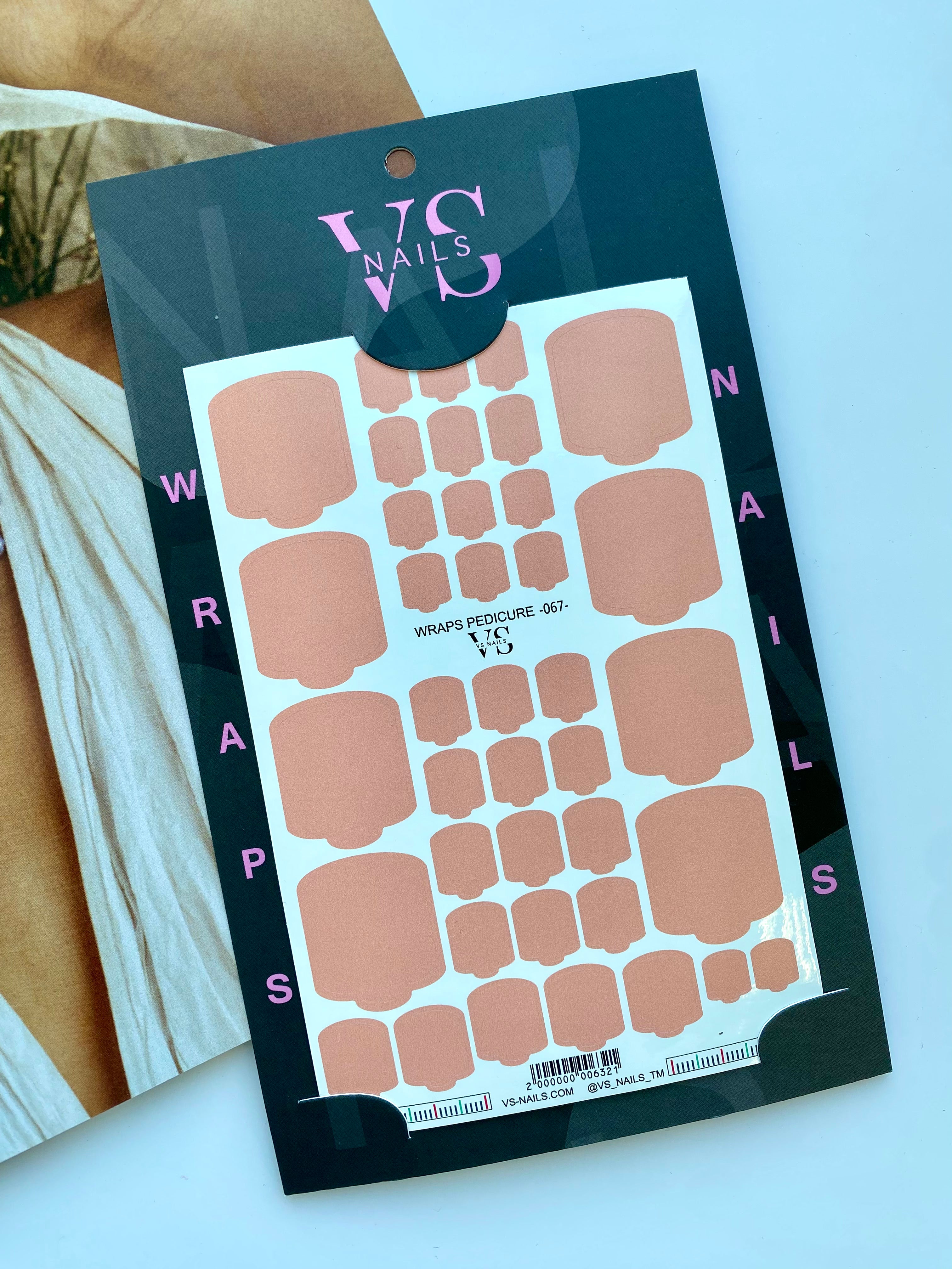 VS NAGŲ Pedikiūro įvyniojimai Nr.67