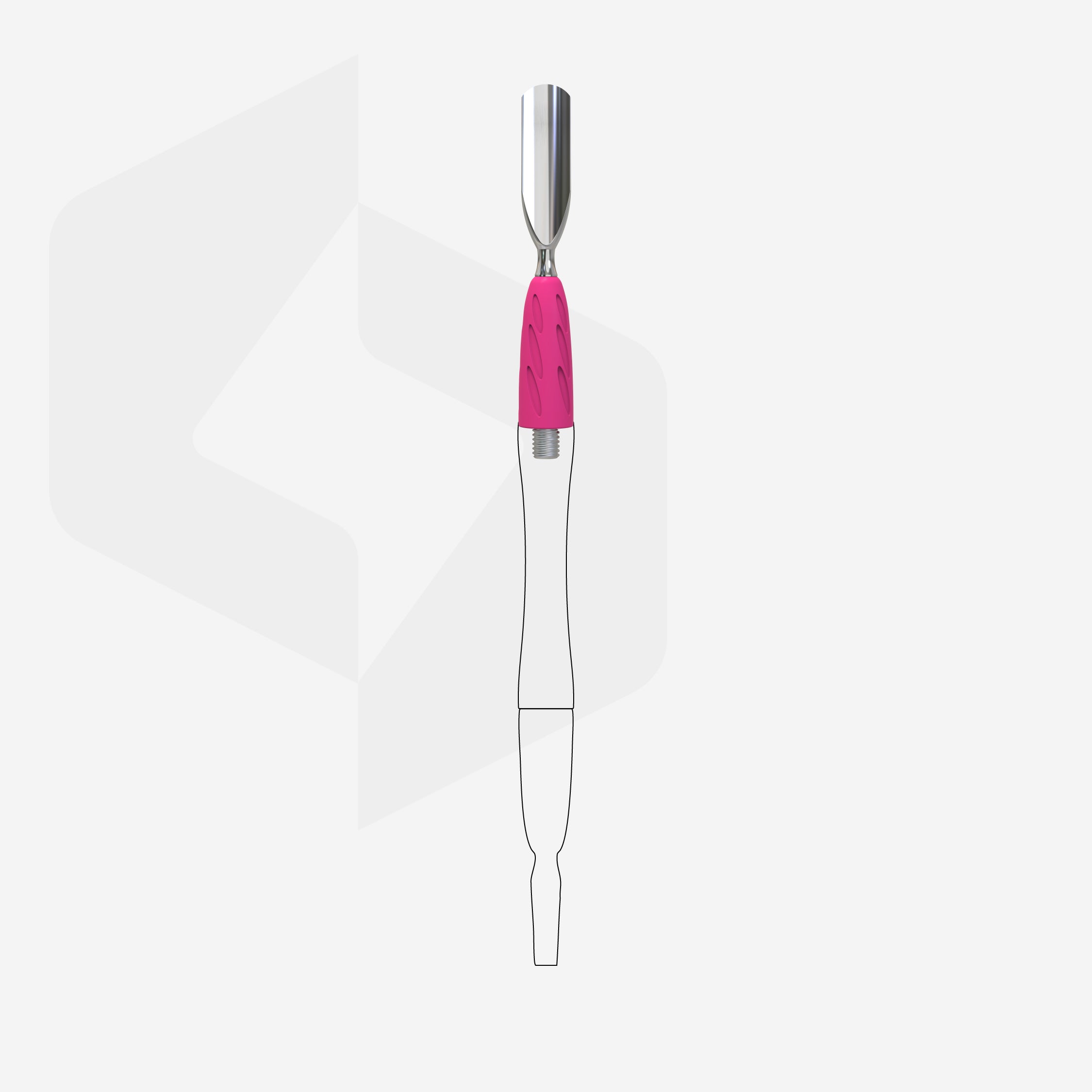 STALEKS Working part of the pusher Combo UNIQ 17 rounded wide pusher [WPPQ-17]