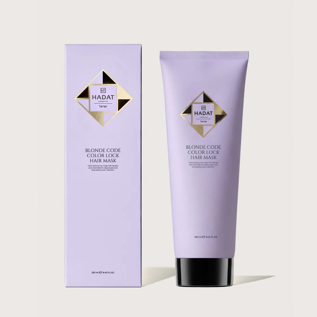 HADAT BLONDE CODE COLOR LOCK HAIR MASK – atkuriamoji plaukų kaukė, skirta išlaikyti spalvos ryškumą, 250 ml