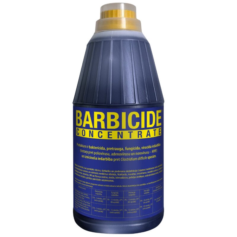 BARBICIDE Концентрат для дезинфекции инструментов и поверхностей, 1:16, 1900 мл [155973]