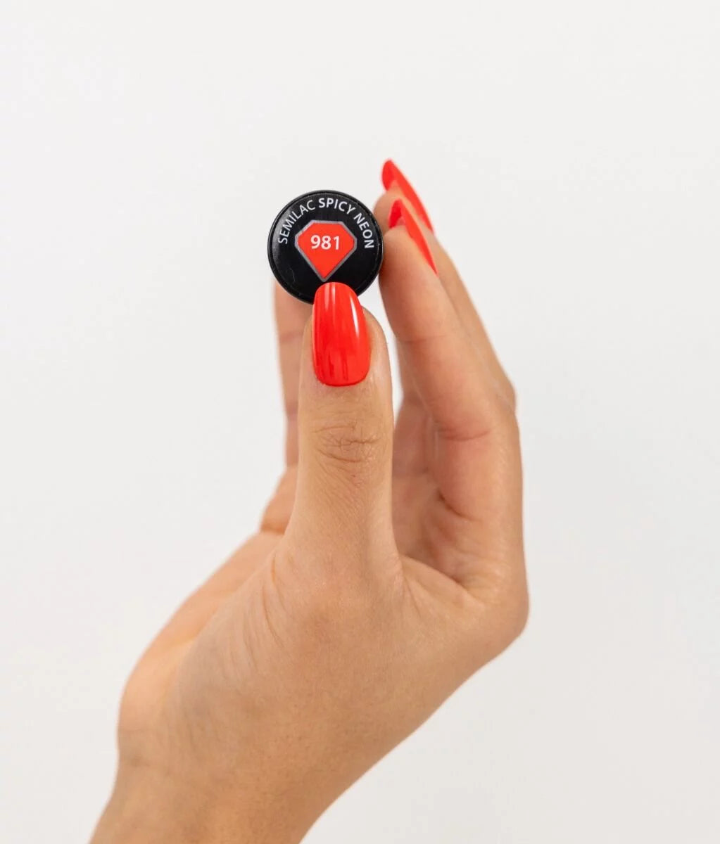 981 Semilac UV gelinis lakas „Spicy Neon“, 7 ml