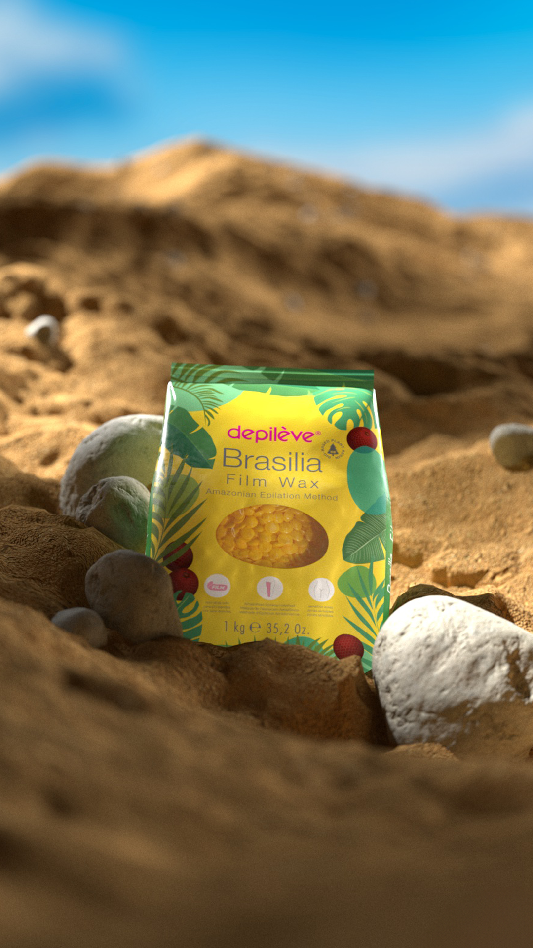 Depileve BRASILIA Film wax in granules 1 kg