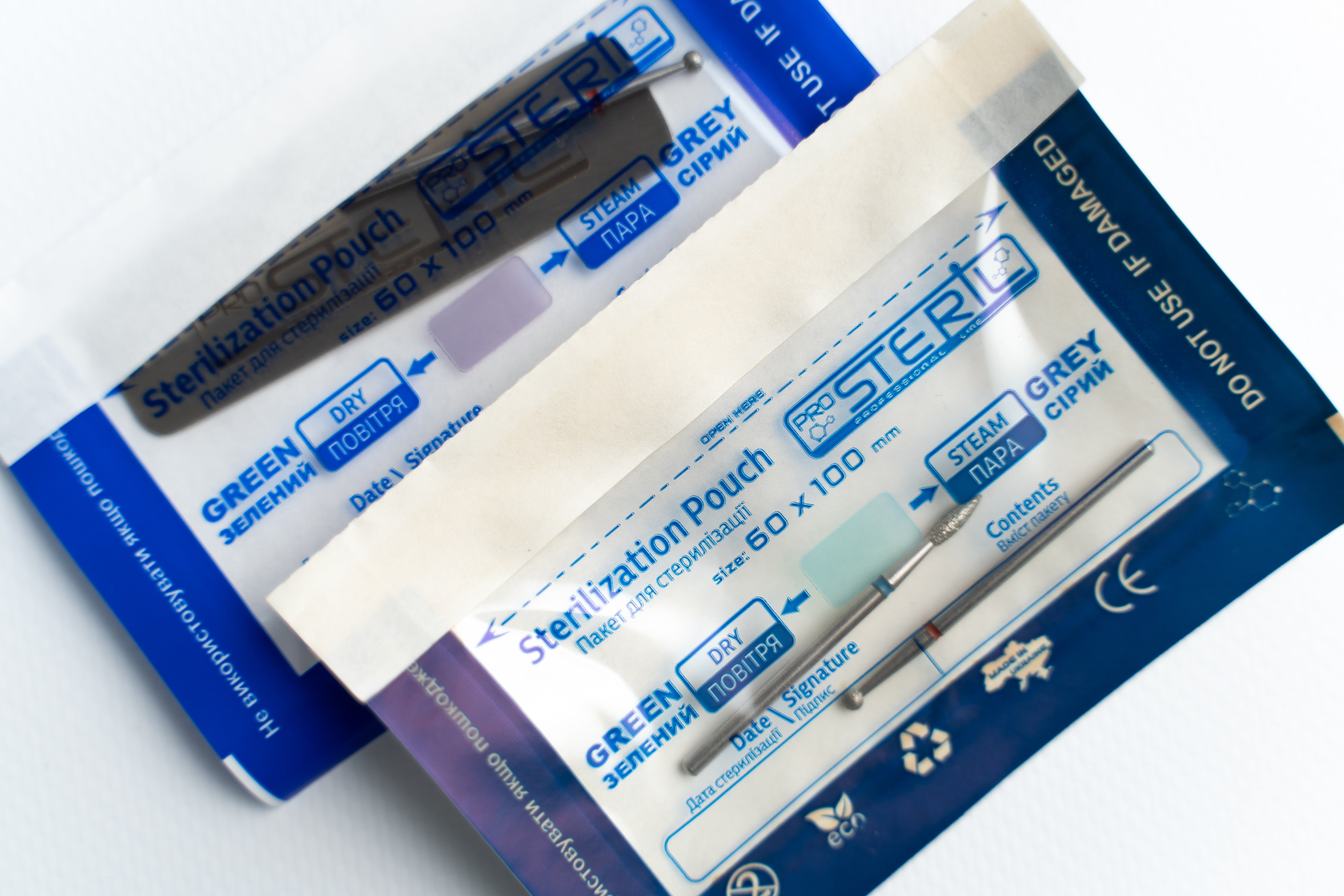 ProSteril Karšto oro ir autoklavo sterilizavimo maišeliai 60x100 mm CPW skaidrūs su indikatoriumi 100 vnt.