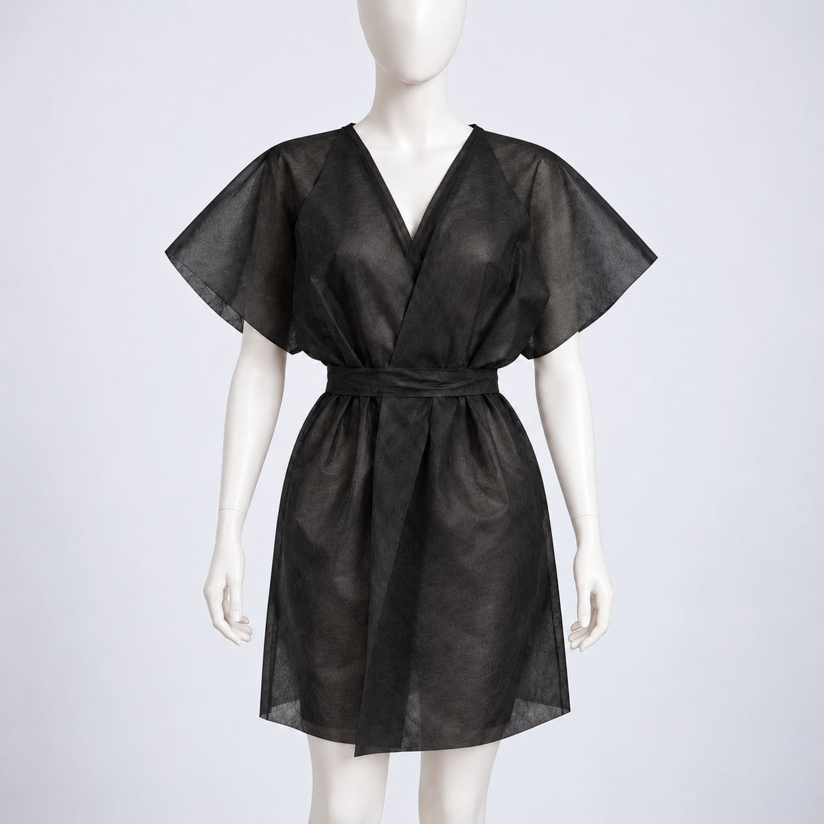 PW neaustinis kimono, 5 vnt., juodas