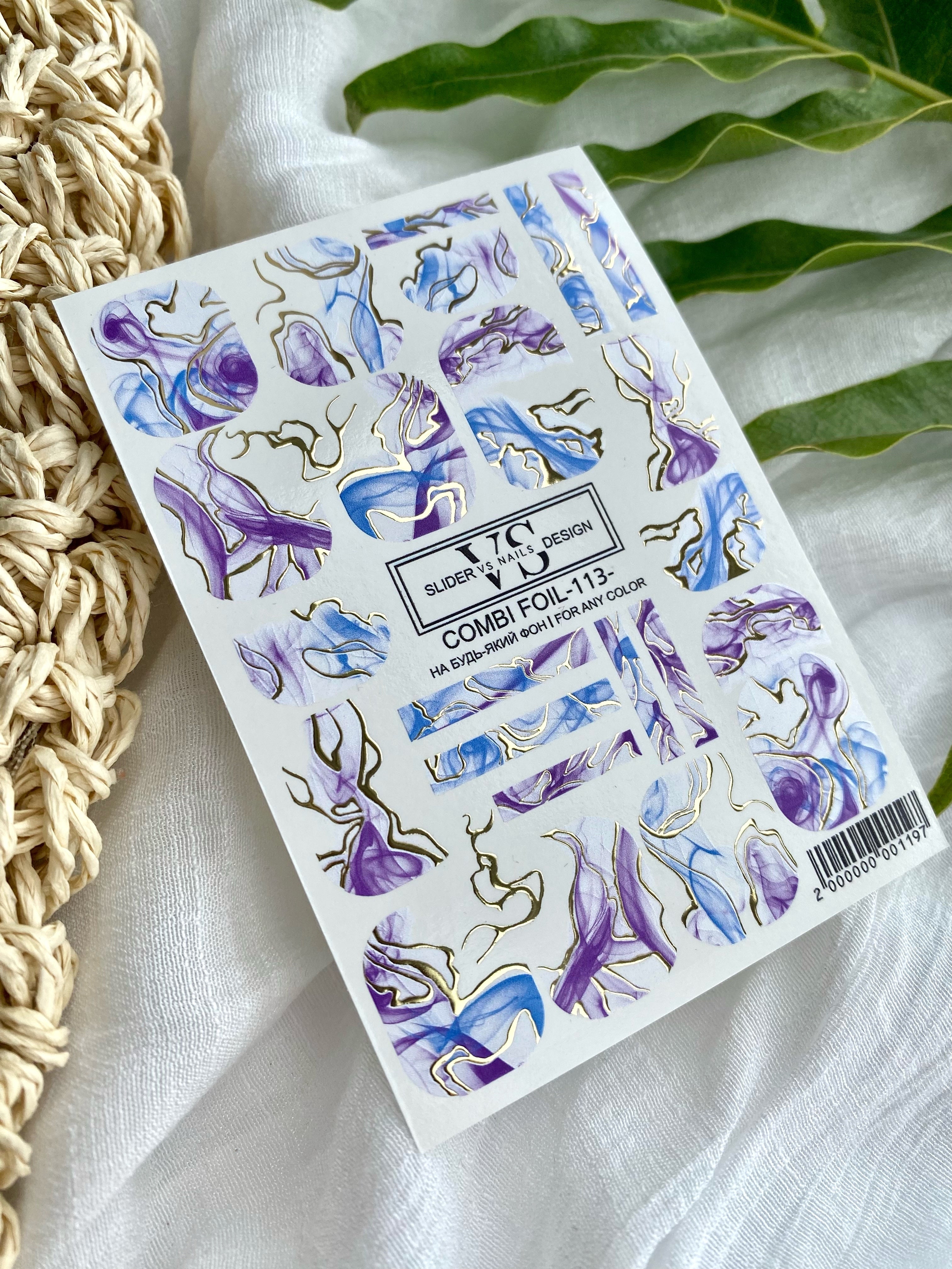 VS NAILS Sliders Combi Foil Nr.113