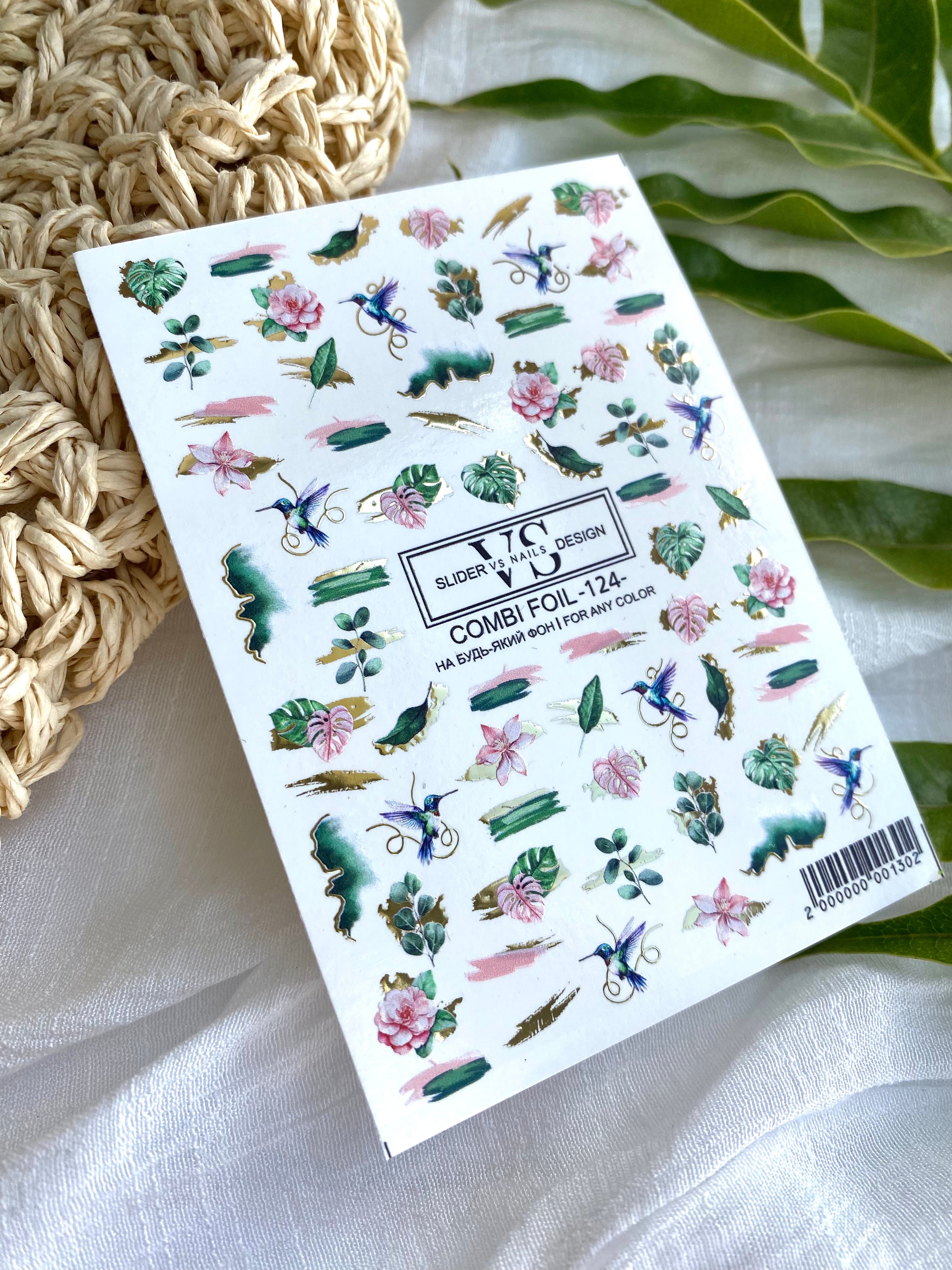 VS NAILS Sliders Combi Foil Nr.124