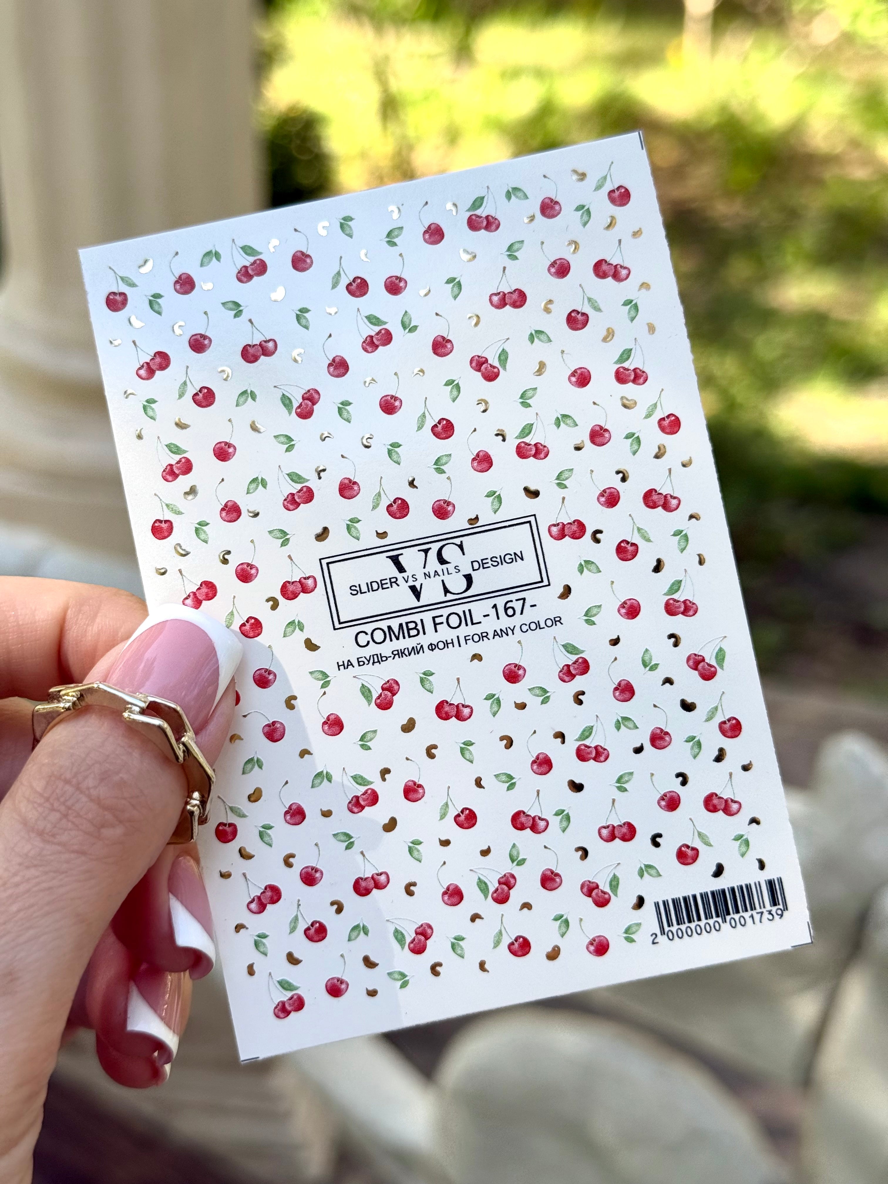 VS NAILS Sliders Combi Foil Nr.167