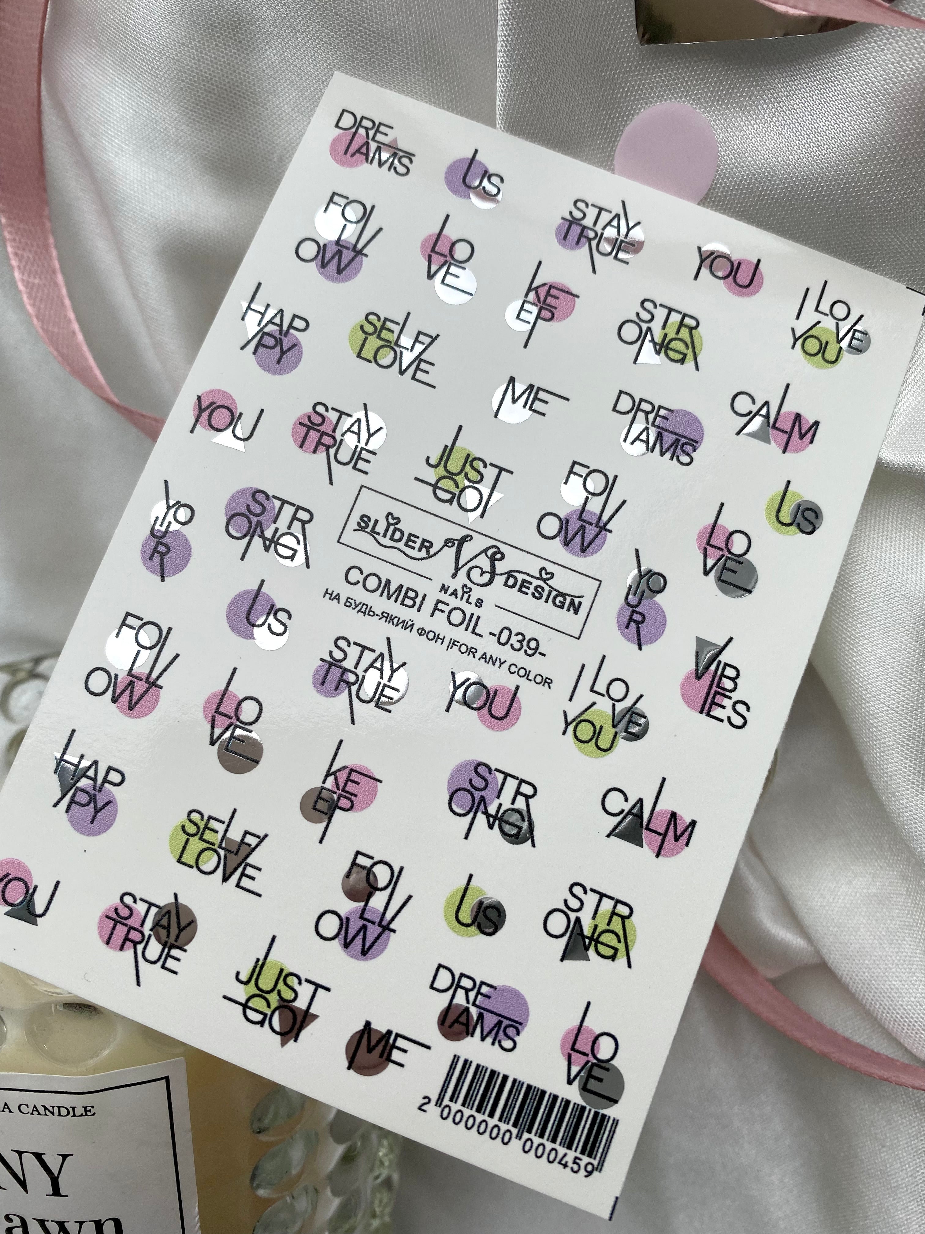 VS NAILS Sliders Combi Foil Nr.39