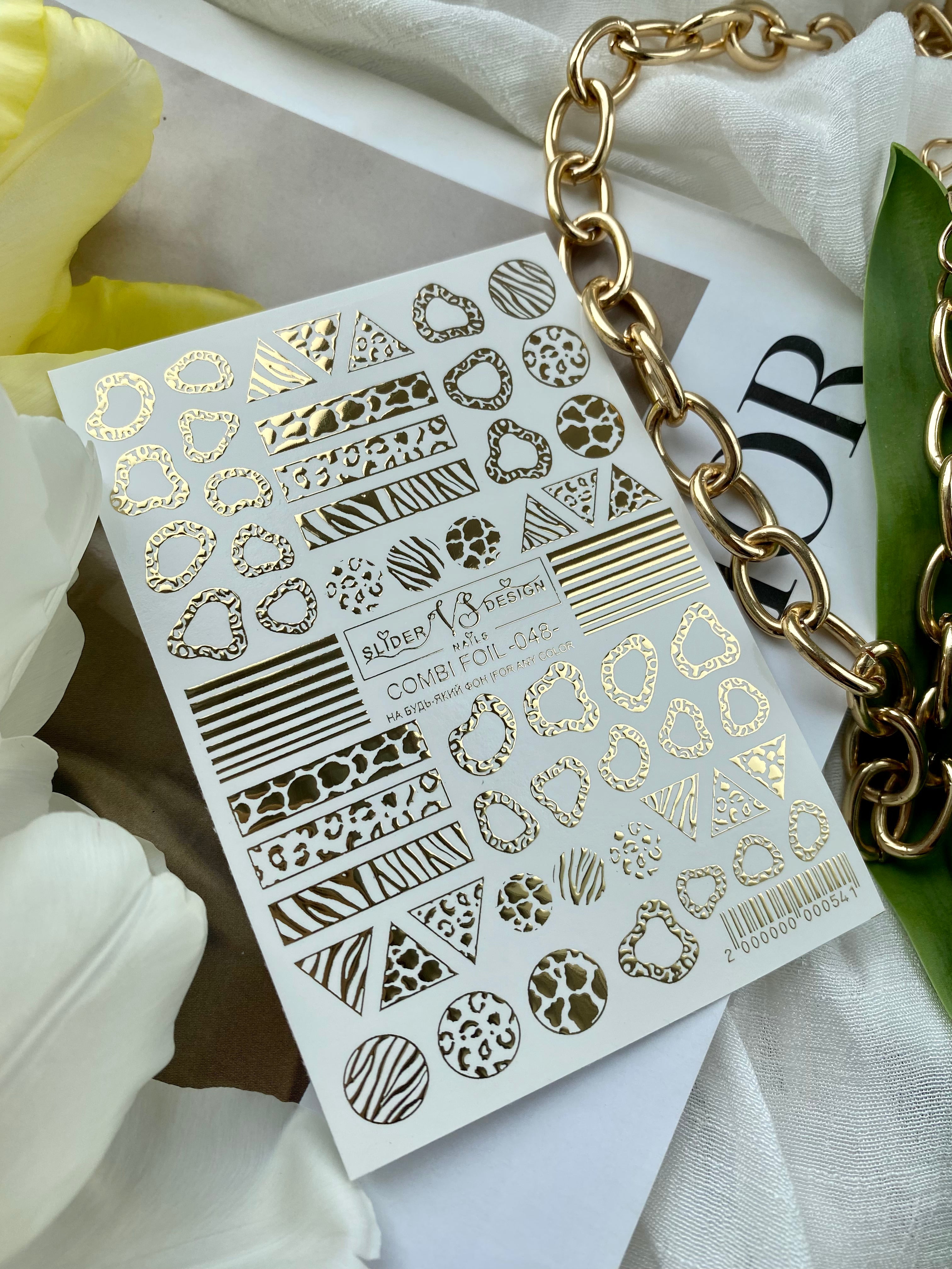 VS NAGŲ Lipdukai Kombinuota Folija Nr.48