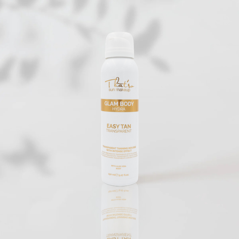 THAT'SO Glam body hydra Drėkinančios skaidrios savaiminio įdegio putos, 150 ml