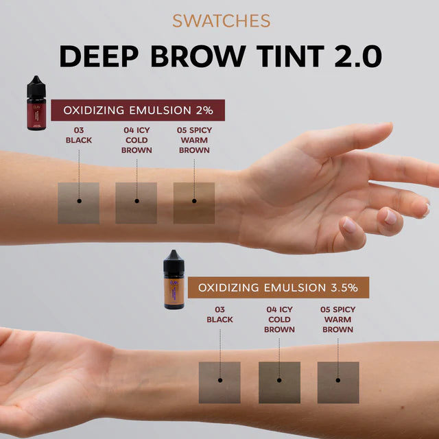 Elan Ilgalaikis antakių tonikas „DEEP BROW TINT“, 04 Šaltai ruda 20 ml