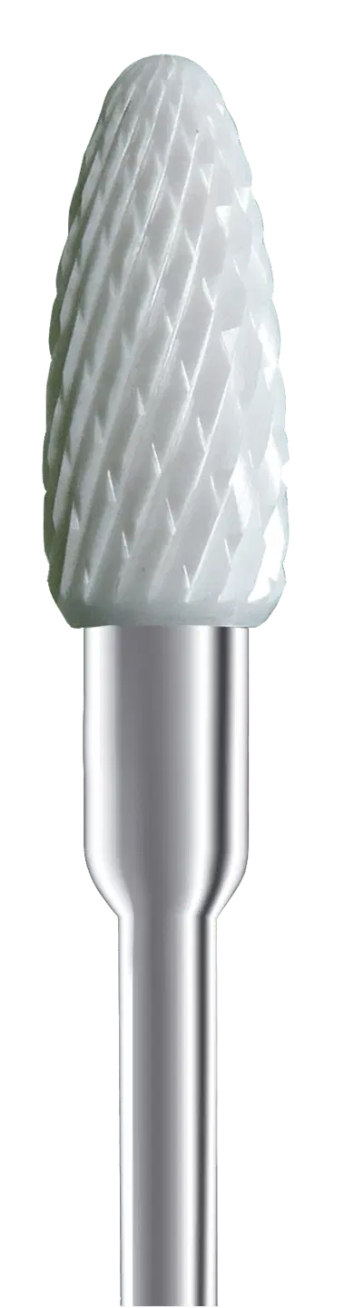 RUCK® BUSCH keraminis nagų frezas, pumpuro formos, „Medium X Cut“, Ø 6,0 mm (2704501)