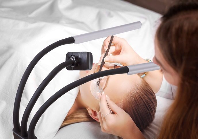 Светодиодный светильник дневного света - 2-панельный напольный светильник для профессионалов [Gemini Floor]