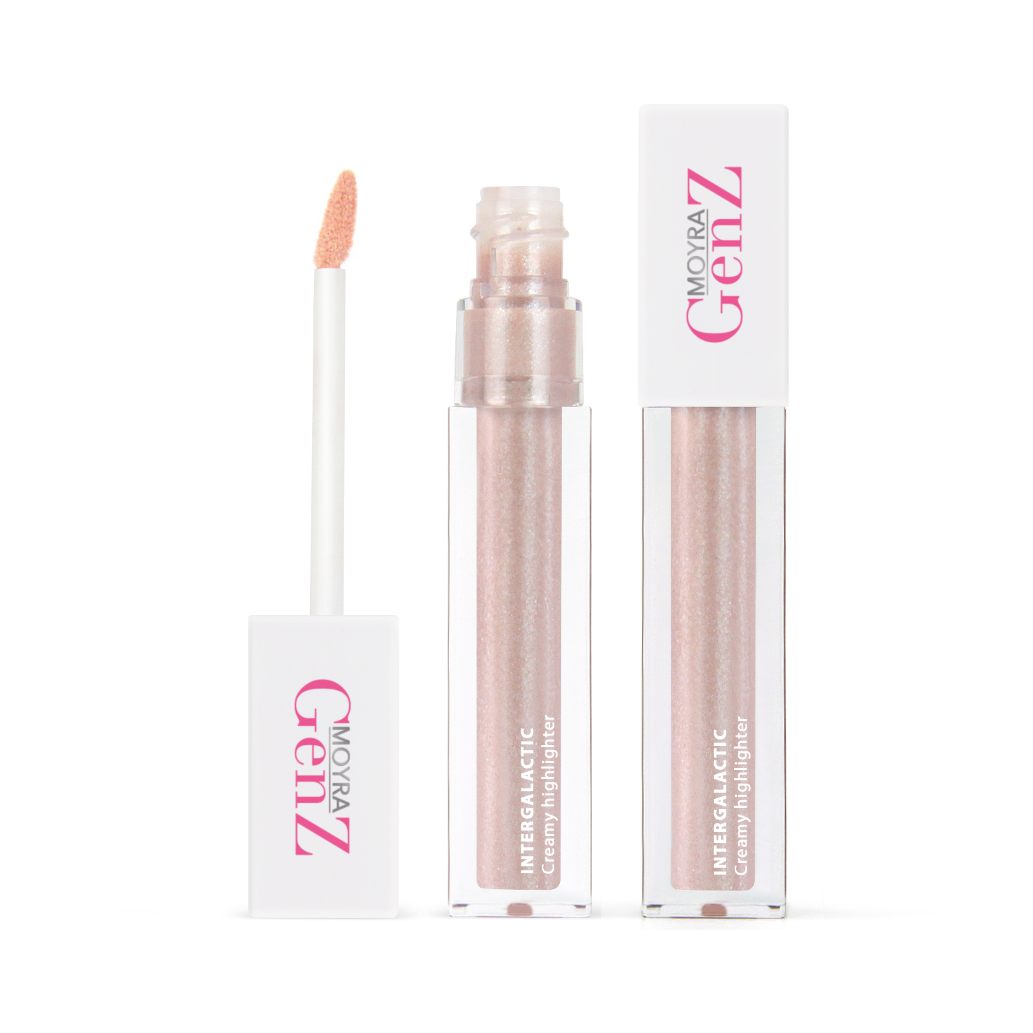 MOYRA GenZ Intergalactic creamy highlighter 04 Party light up кремовый хайлайтер, 4.5 мл