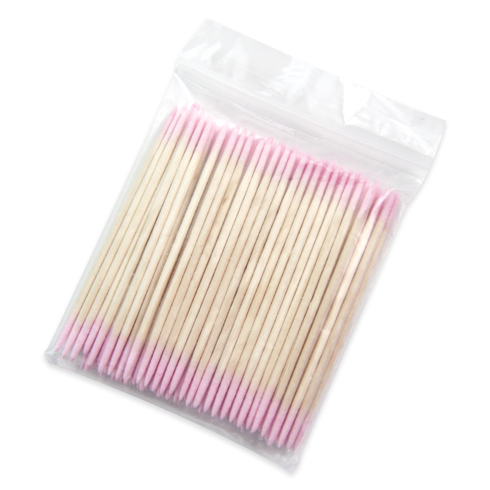 MOYRA Wooden Applicators with Cotton Tips, 100 pcs.