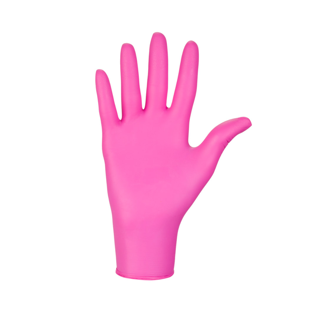 Nitrylex PF Vienkartiniai nitrilo pirštinės, be pudros XS Purpuro raudonos, 100 vnt. (Lenkija)