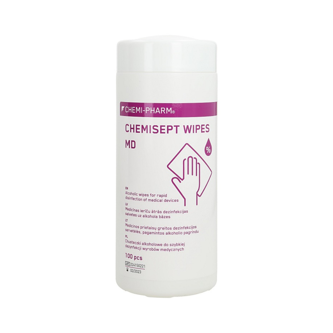 CHEMISEPT WIPES MD wipes for disinfection of surfaces and equipment, 100 pcs.