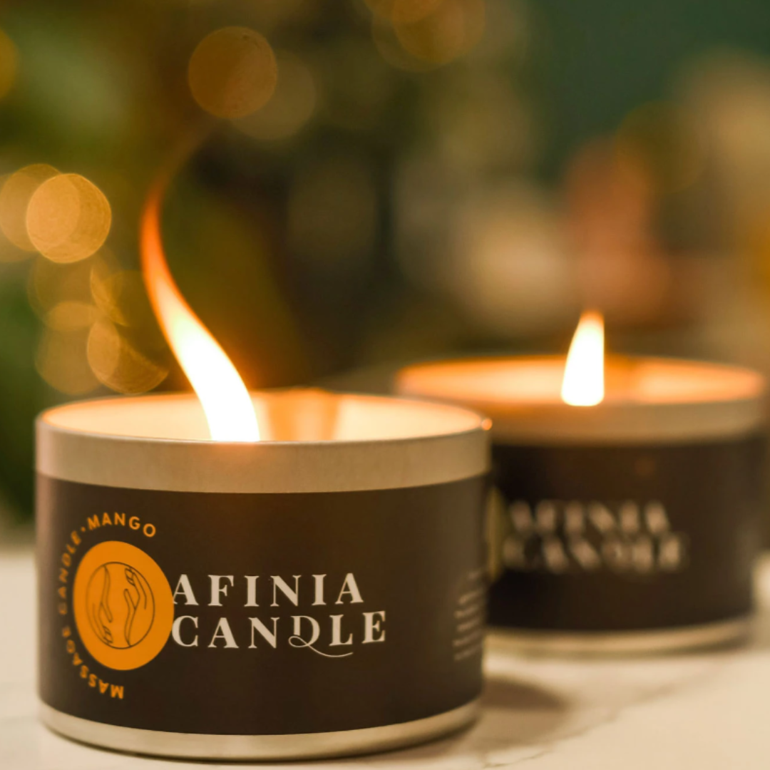 „Afinia“ aromatinė masažinė žvakė „Cacao Flower“, 150 g