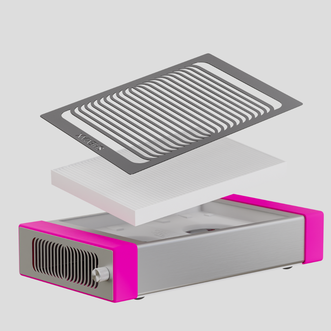 SheMax PRO Style manicure dust collector Pink