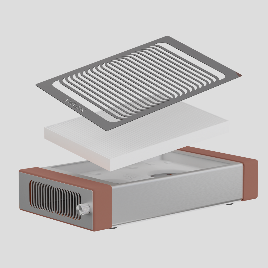 SheMax Style PRO Mocha putų profesionalus nagų dulkėms surinkėjas