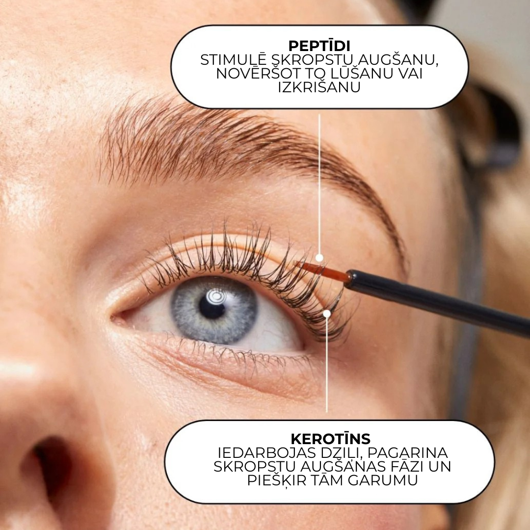 XLASH Jautrių Blakstienų Serumas - blakstienų serumas, 3ml