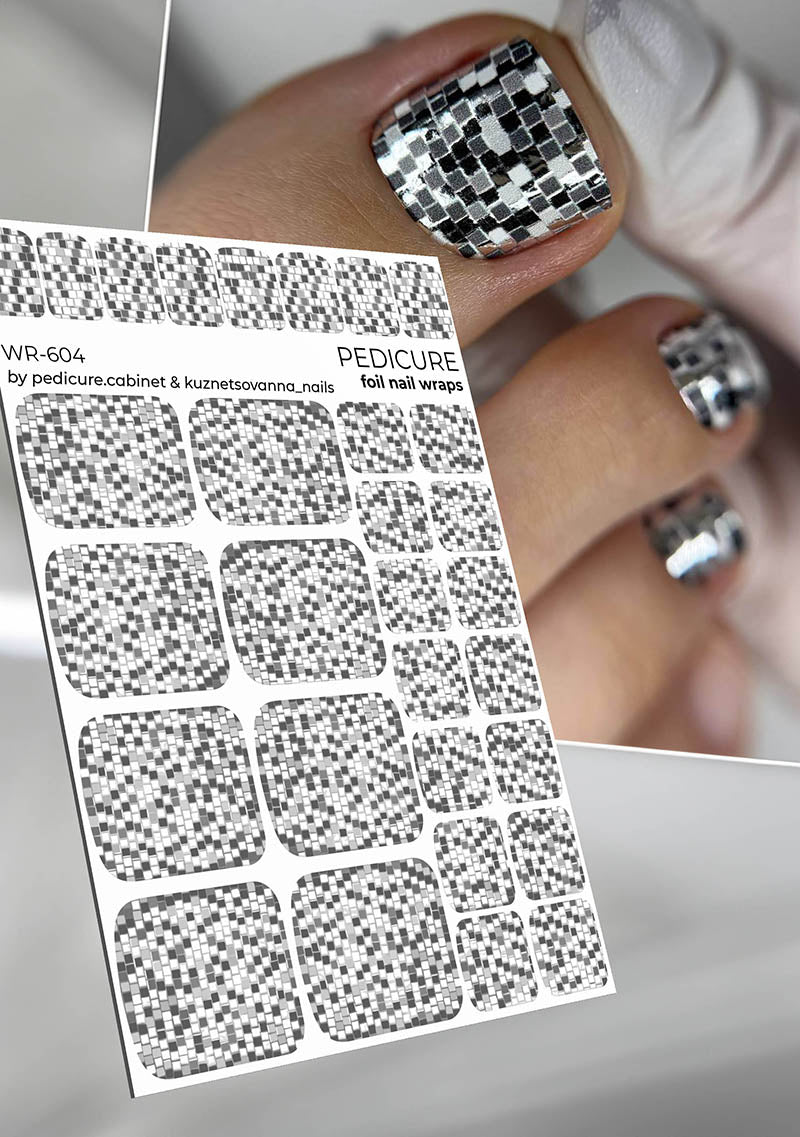 Pedikiūro spintelė pedikiūro plėvelė su sidabro folija [WR-604]