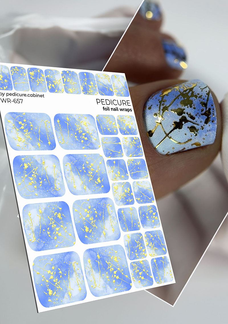 Pedikiūro spintelė pedikiūro plėvelė su auksine folija [WR-657]