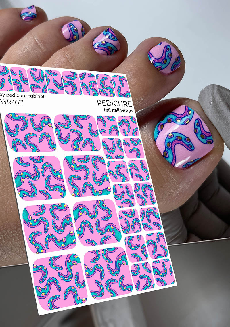 Pedicure cabinet пленка для педикюра с золотой фольгой [WR-777] 