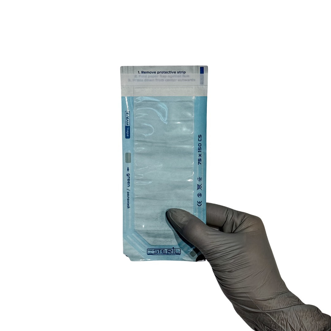 ProSteril Autoclave sterilization bags 75x150mm CS transparent with indicator 100pcs.