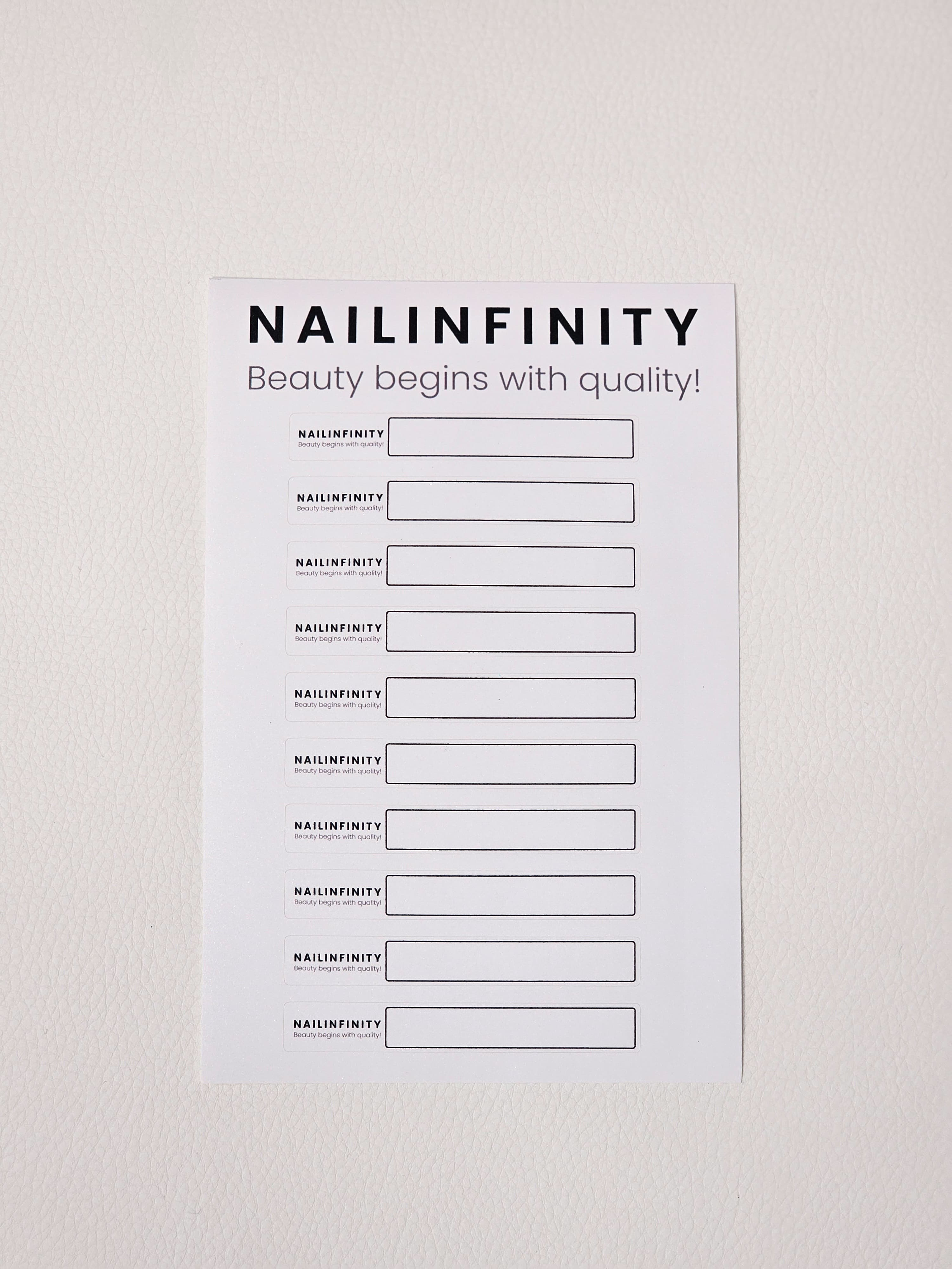 Nailinfinity Наклейки на типсы для нумерации и навигации по цветам 50шт