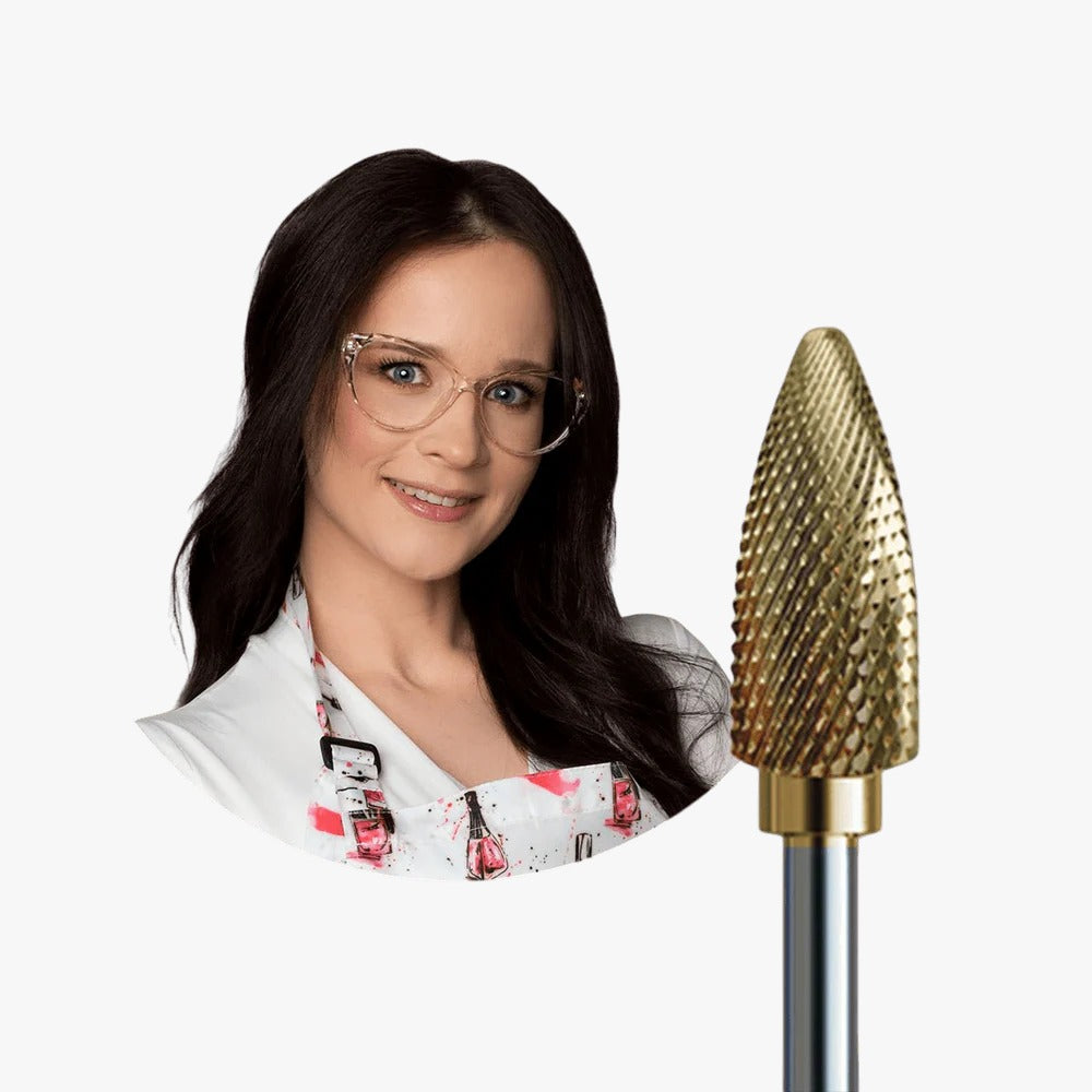 IQ NAILS Твердосплавная фреза для снятия геля, акрила и гель-лака Speedy Кукуруза красная 060 [ZRN-275XUF HP.060]