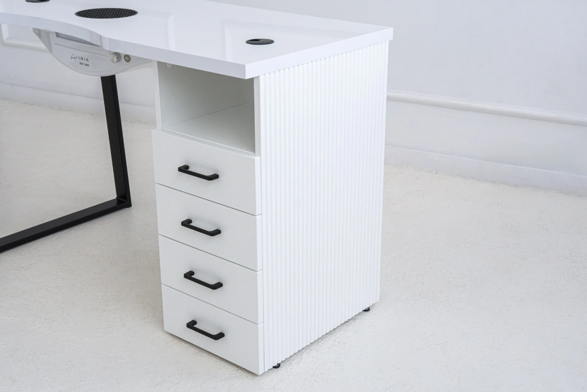 Afinia Prime Black cosmetic table with NDC 2000 dust collector