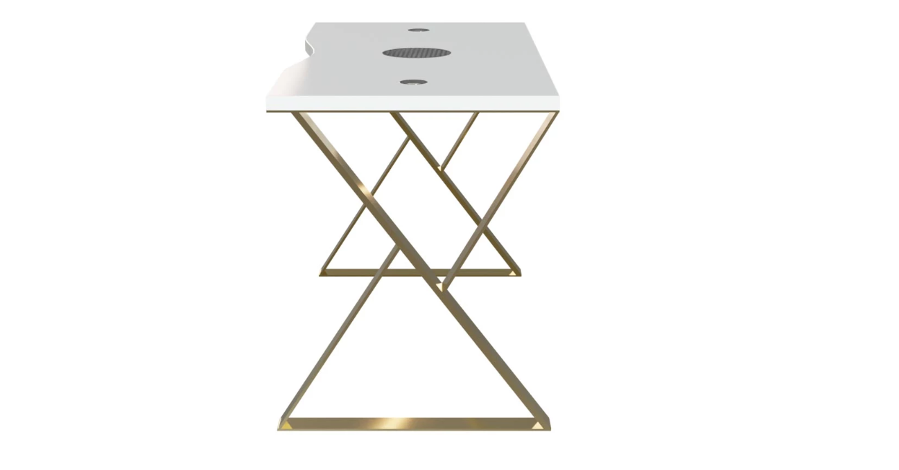 Afinia Nagų priežiūros stalas Art Deco X Auksas su įmontuotu dulkių surinkėju NDC 2000