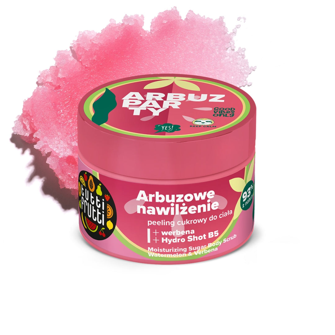 Farmona TUTTI FRUTTI Drėkinamasis cukraus šveitiklis Arbūzas ir verbena 300g