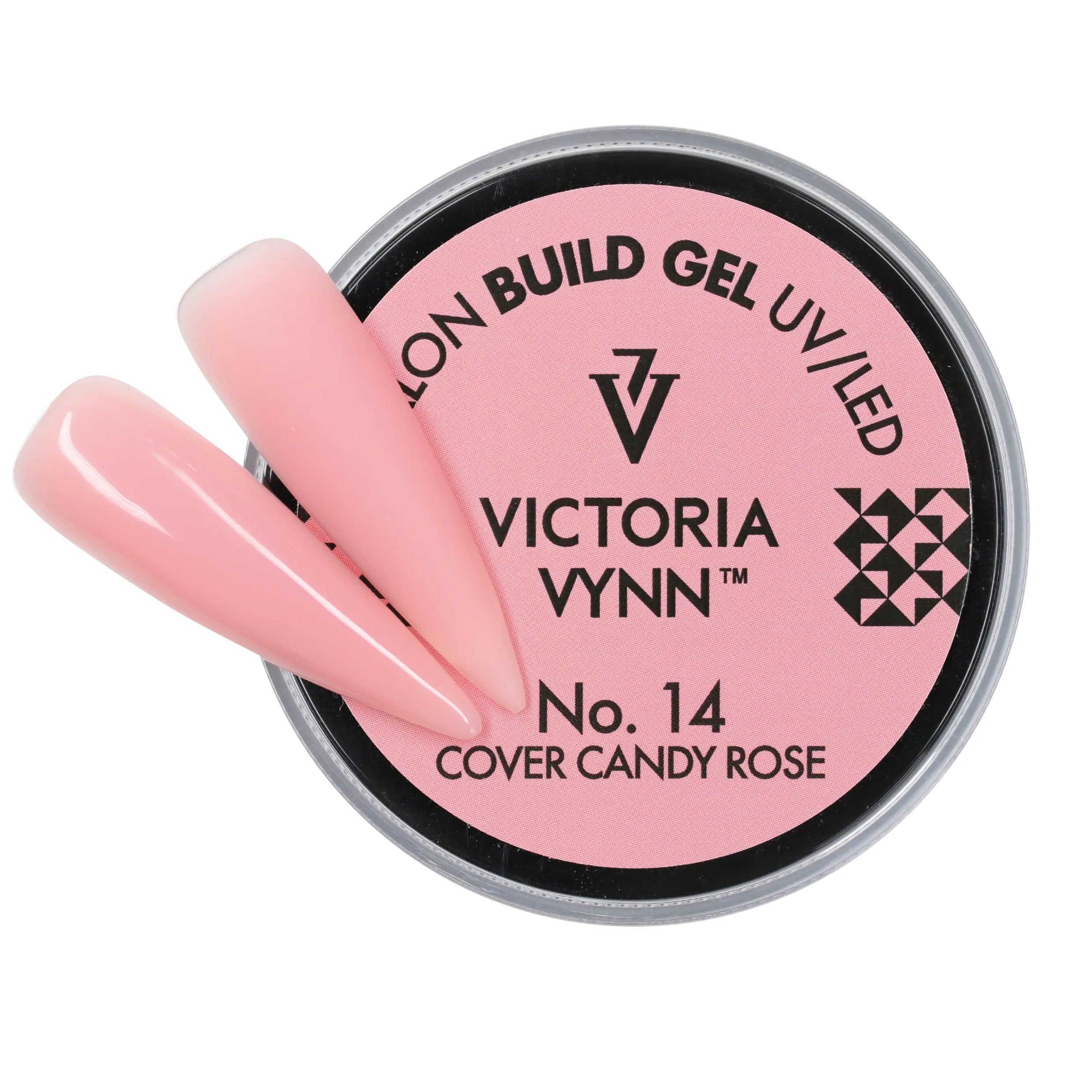 Victoria Vynn 14 Padengimo Rožinė Saldainio Spalva 15 ml Statomasis Gelis