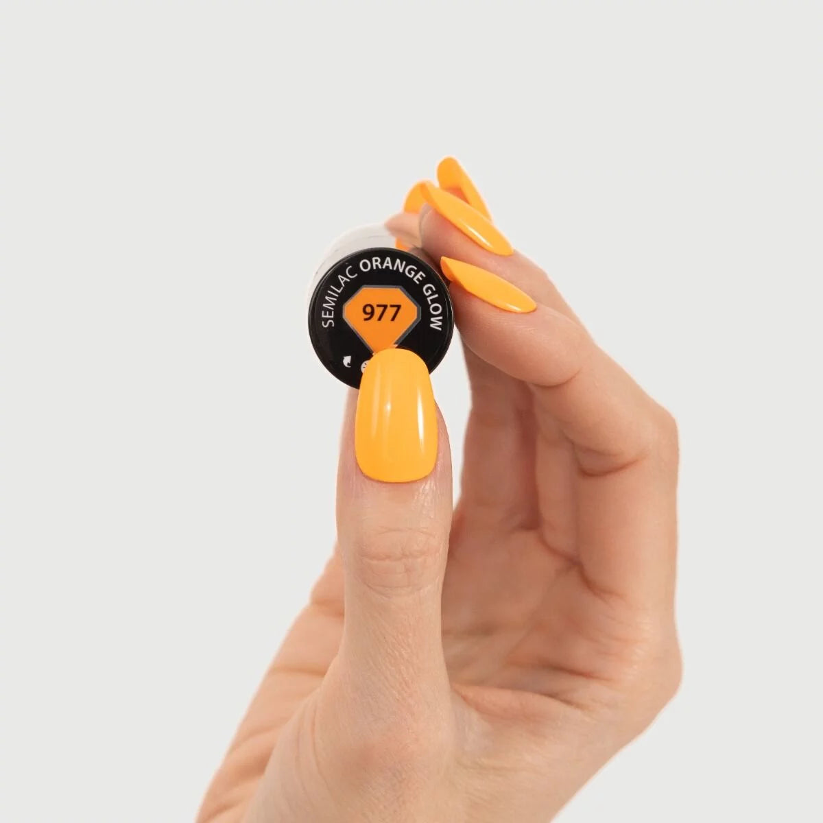 -977 „Semilac“ UV gelinis lakas „Orange Glow“, 7 ml