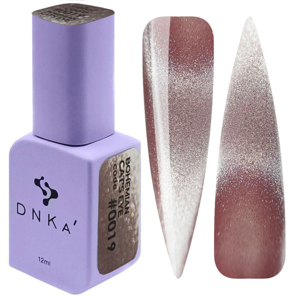 0019 Spalvotas gelinis nagų lakas Bohemiškos katės akies kolekcija 12 ml