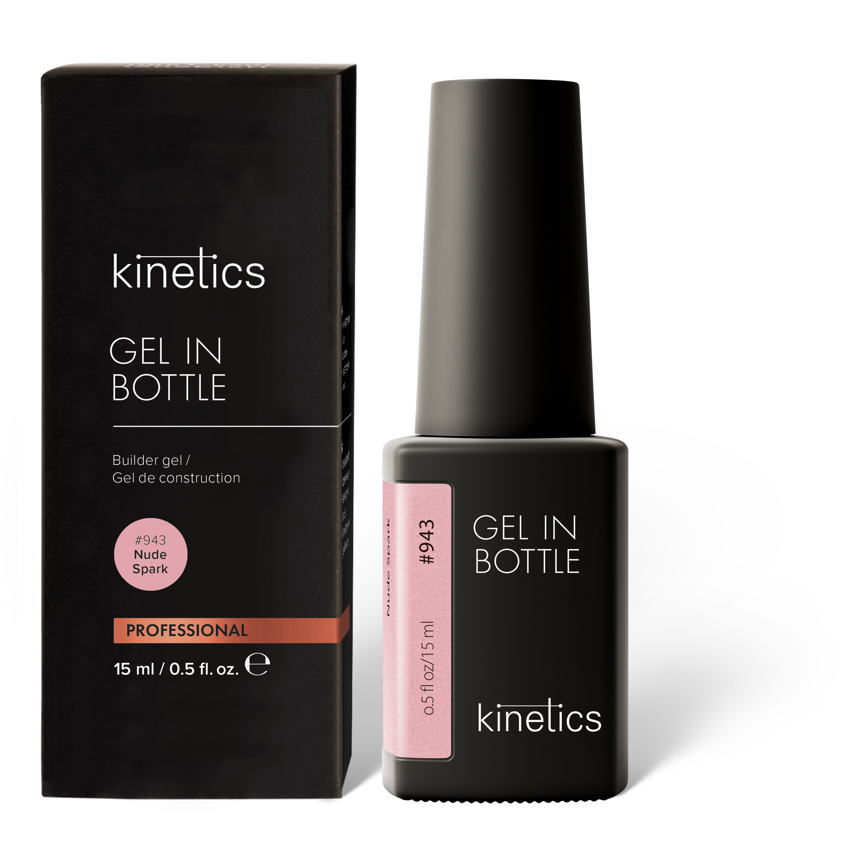 Kinetics Gel in Bottle Nude Spark #943