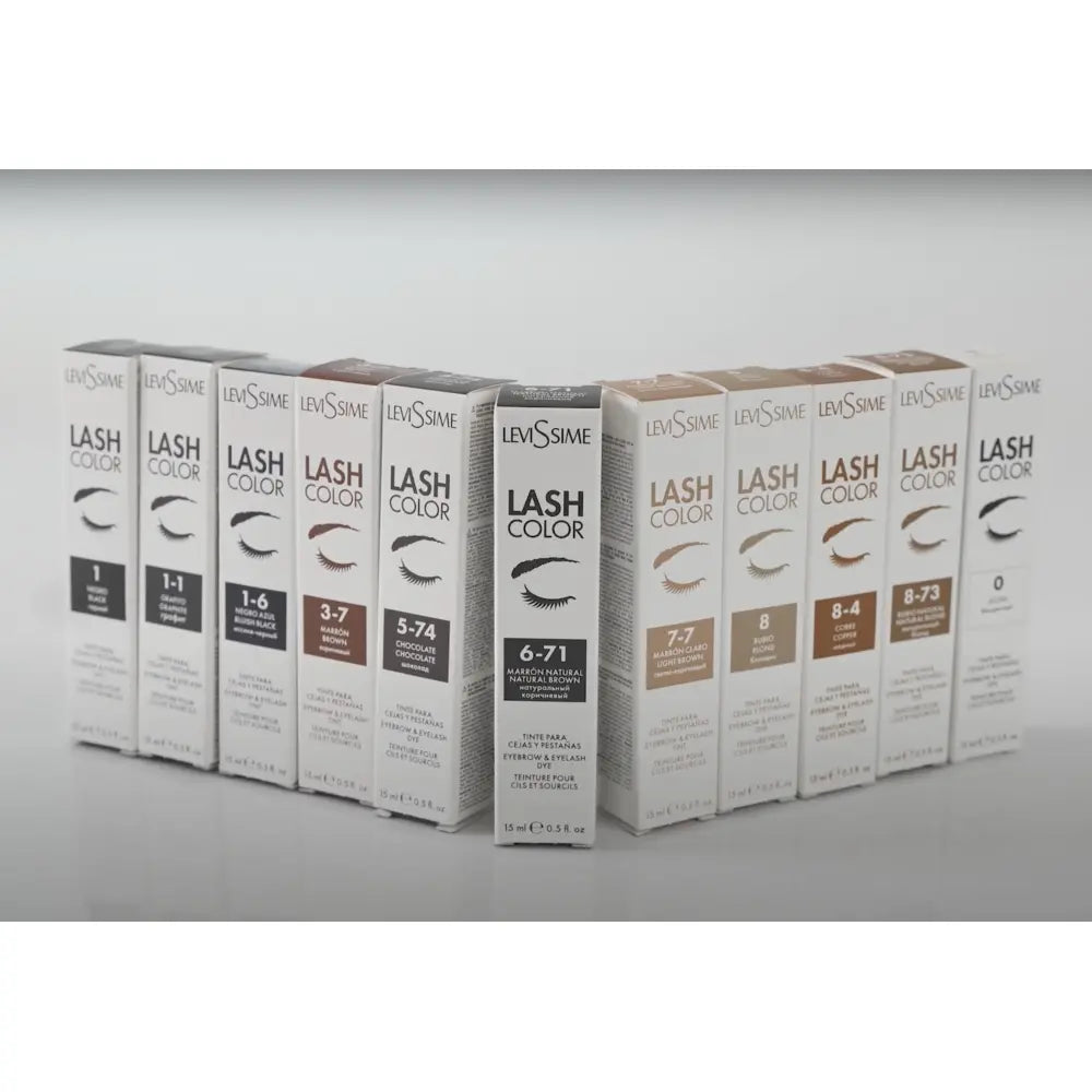 Levissime Antakių ir blakstienų dažai ŠVIESIAI RUDI, 15ml [5507]