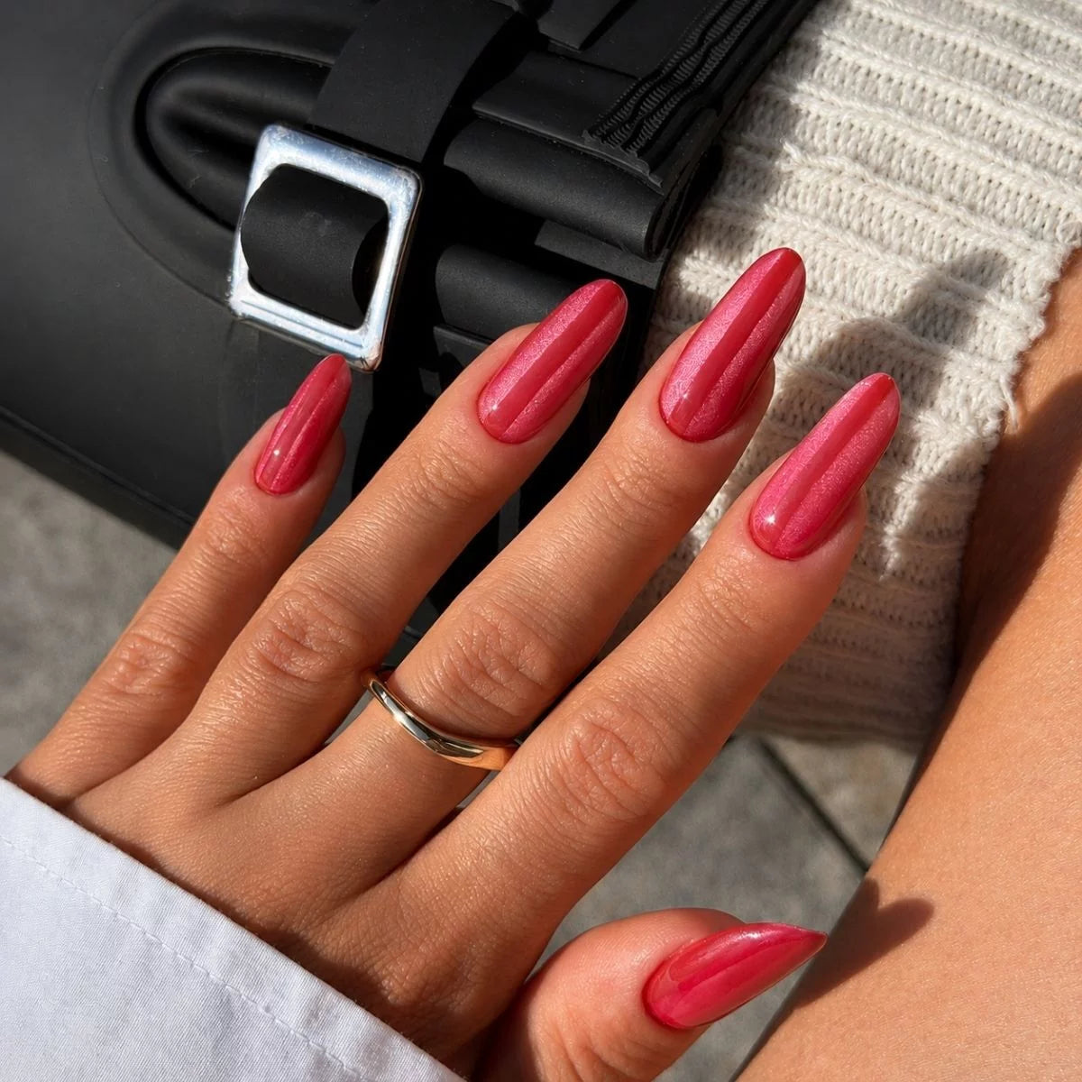 736 „Semilac“ UV gelinis lakas „Crimson Jelly Gloss“, 7 ml