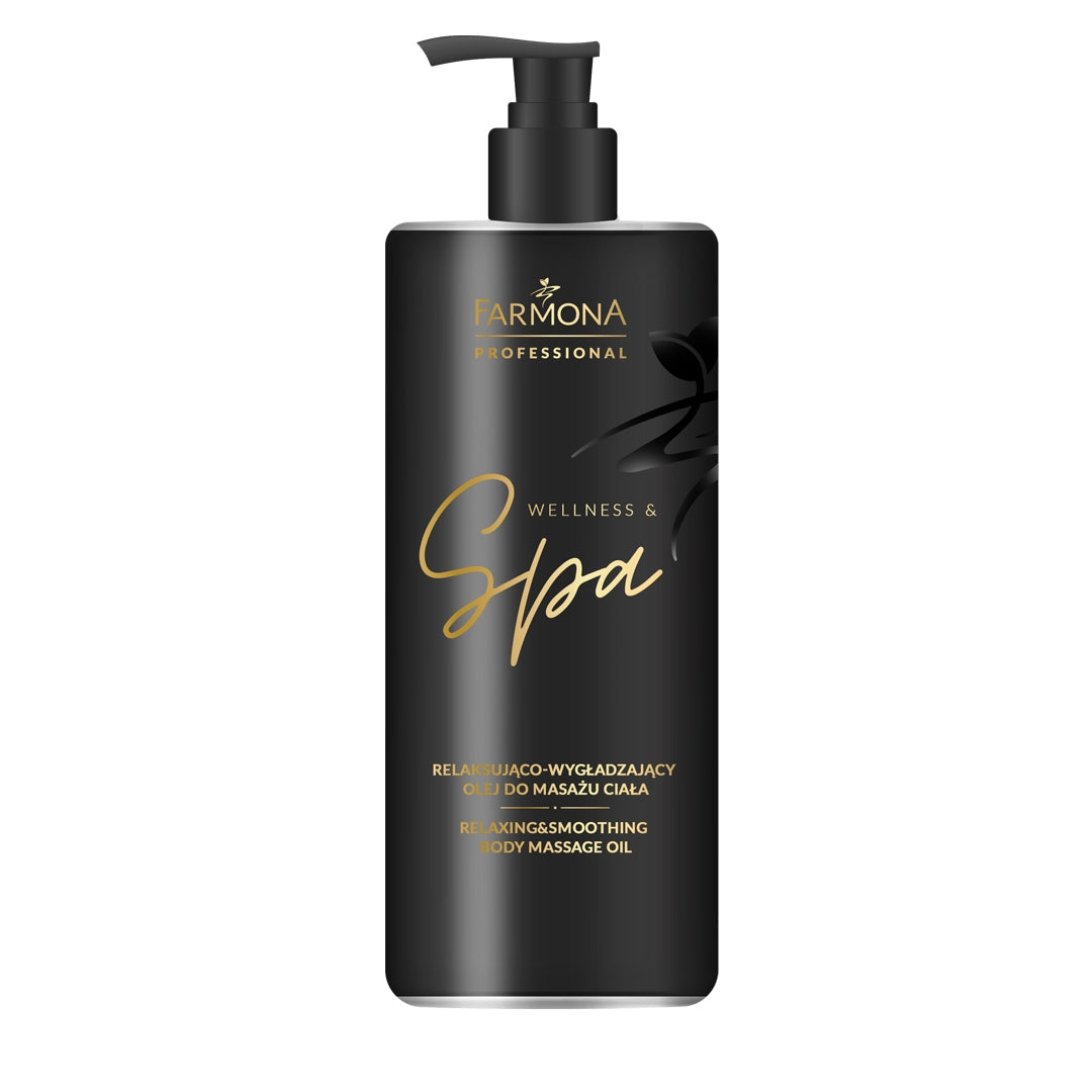 „Farmona WELLNESS&SPA“ atpalaiduojantis ir odą išlyginantis masažinis aliejus kūnui, 500 ml