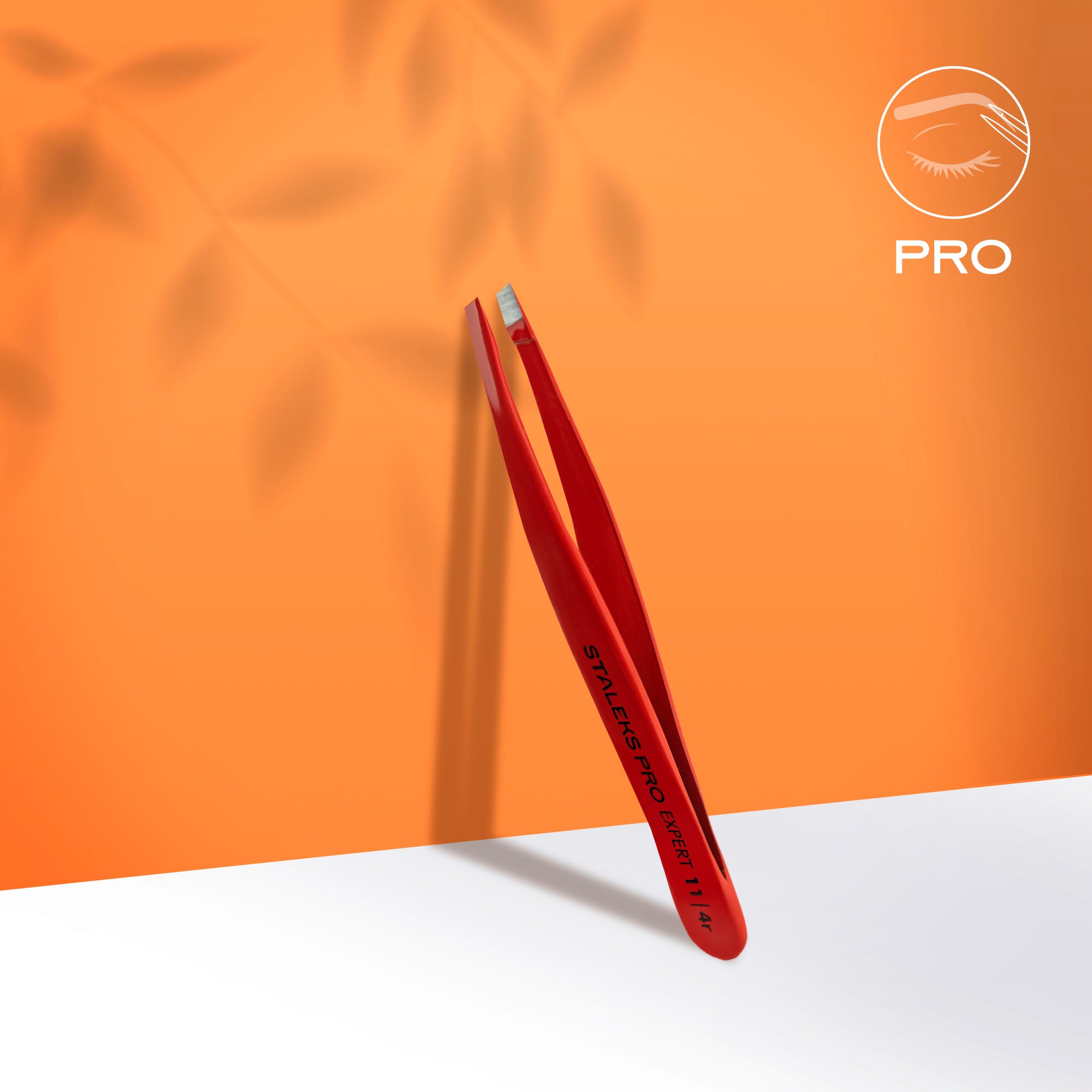 STALEKS Antakių pincetas EKSPERTAS Raudonas [TE-11/4R]