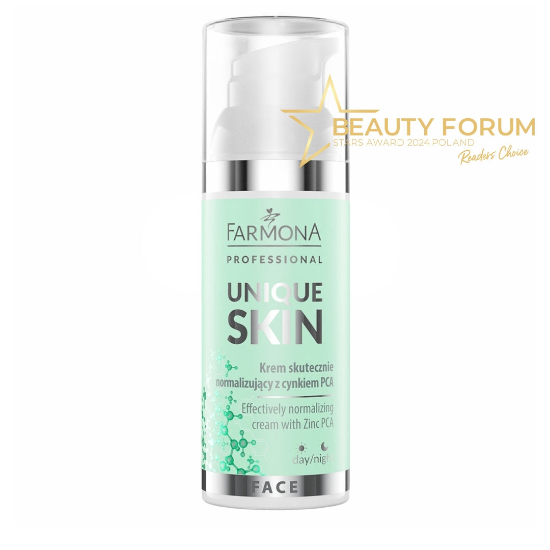 Farmona Unique Skin veiksmingas normalizuojantis kremas su cinko PCA 50 ml